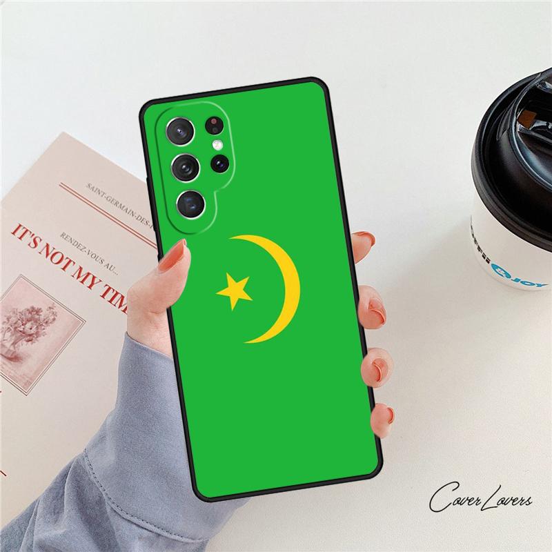 Чехол для телефона Флаг Мавритании Для Samsung Galaxy S24 S25 S23 S22 Ultra Note 10 20 Plus S20 S21 FE Чехол