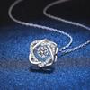 Real 0.5 Carat GRA Moissanite Necklace for Women S925 Sterling Silver Sparkling Diamond Beating Heart Pendant Jewelry