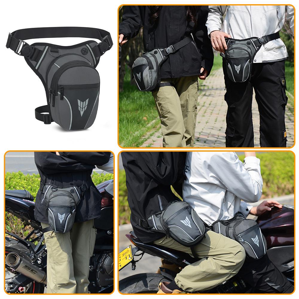 Многофункциональная сумка для ног мотоциклиста с большой вместимостью, многокарманная, водонепроницаемая сумка для езды на мотоцикле
