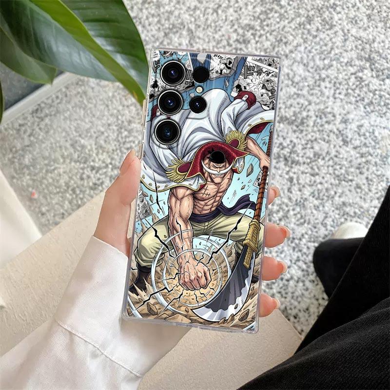 Ones Pieces Hot Manga S26 Ultra Case Coque For Samsung Galaxy S25 S26 S24 S23 Ultra S22 S20 Plus S21 FE A57 5G Clear Phone Cover
