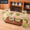 Стеклянные кружки CLITON с ручкой (6 упаковок)
