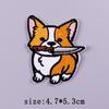 Cartoon Patch Animal Embroidered Patches For Clothing Cat Dog Patch Iron On Patches For Clothes Sticker On Clothes Hook Loop