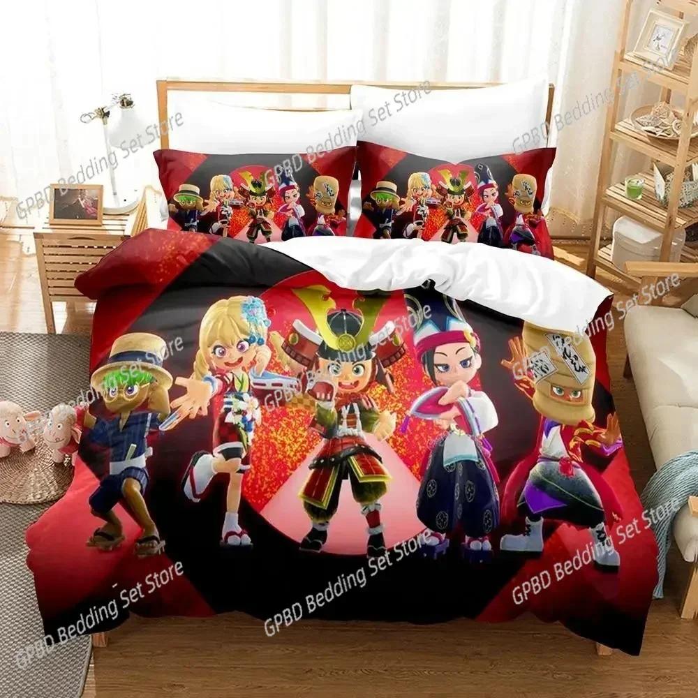 Luxury New 3D Print Game Ninjala Bedding Set Single Twin Double Queen King Cal King Size Bed Linen Set