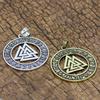 Slavic Norway Valknut Pagan Amulet Pendant Men Necklace Scandinavian Viking Jewelry