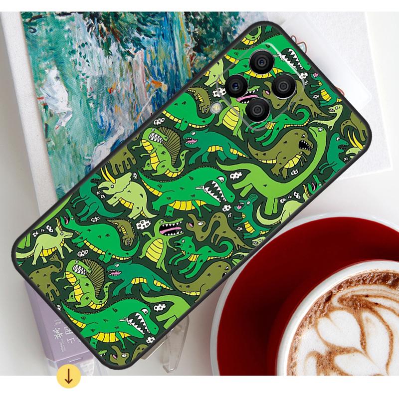 Dinosaur Pattern Case For Samsung Galaxy M13 M16 M11 M21 M31 M20 M23 M54 M14 M34 M52 M32 M12 M36 M56 M15 M55