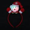 Red Christmas LED Headband Elk Santa Hairband Headwear Elk LED Light Headband  New Year's Eve