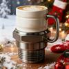 Spark Plugs Ceramic Mug Large Capacity Handcrafted Cup for Coffee & Tea Unique Gift for Mechanics Car Enthusiasts