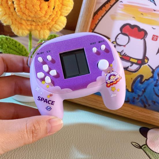 Мини Ручная Игровая Брелок-брелок Ретро Джойстик Игрушка Подвеска для Сумок Рюкзаков Креативный Электронный Гаджет Новинка Подарок для Детей Подростков Геймеров