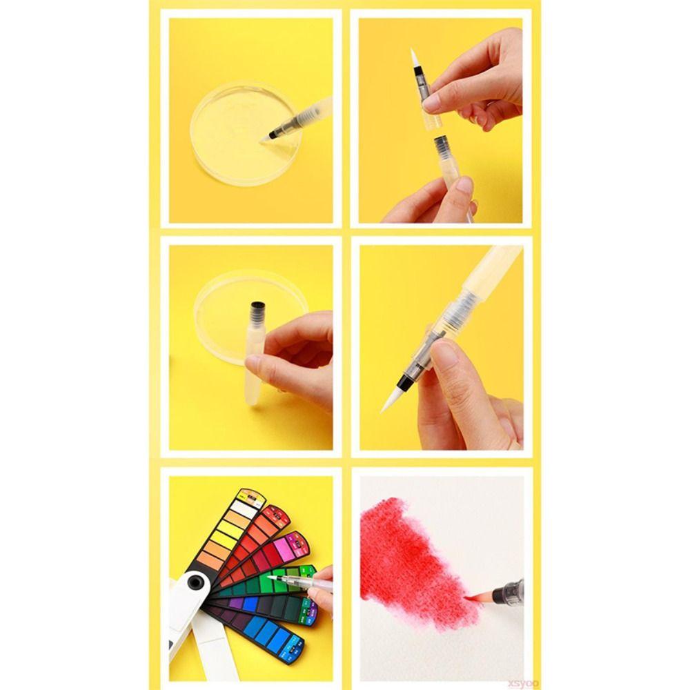 18/24/36/42 цветов акварельный пигмент с водной кистью, набор пигментов для рисования, школа