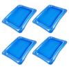 4 Pcs Inflatable Ice Bar Chiller Cooler Tray Serving Platter Food Server Freezer Bucket Bars Drinks