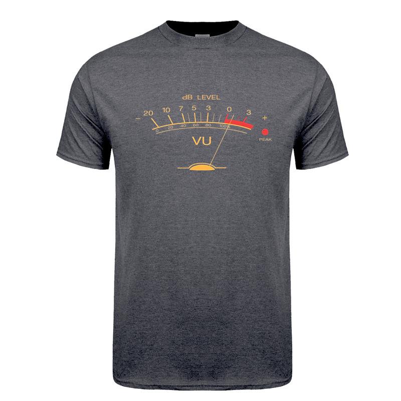 Volume Vu Meter Vintage Audio Engineer Recording Fan Classic T Shirt Unisex Cotton Streetwear Top Short Sleeve Gifts Tshirt Dy140