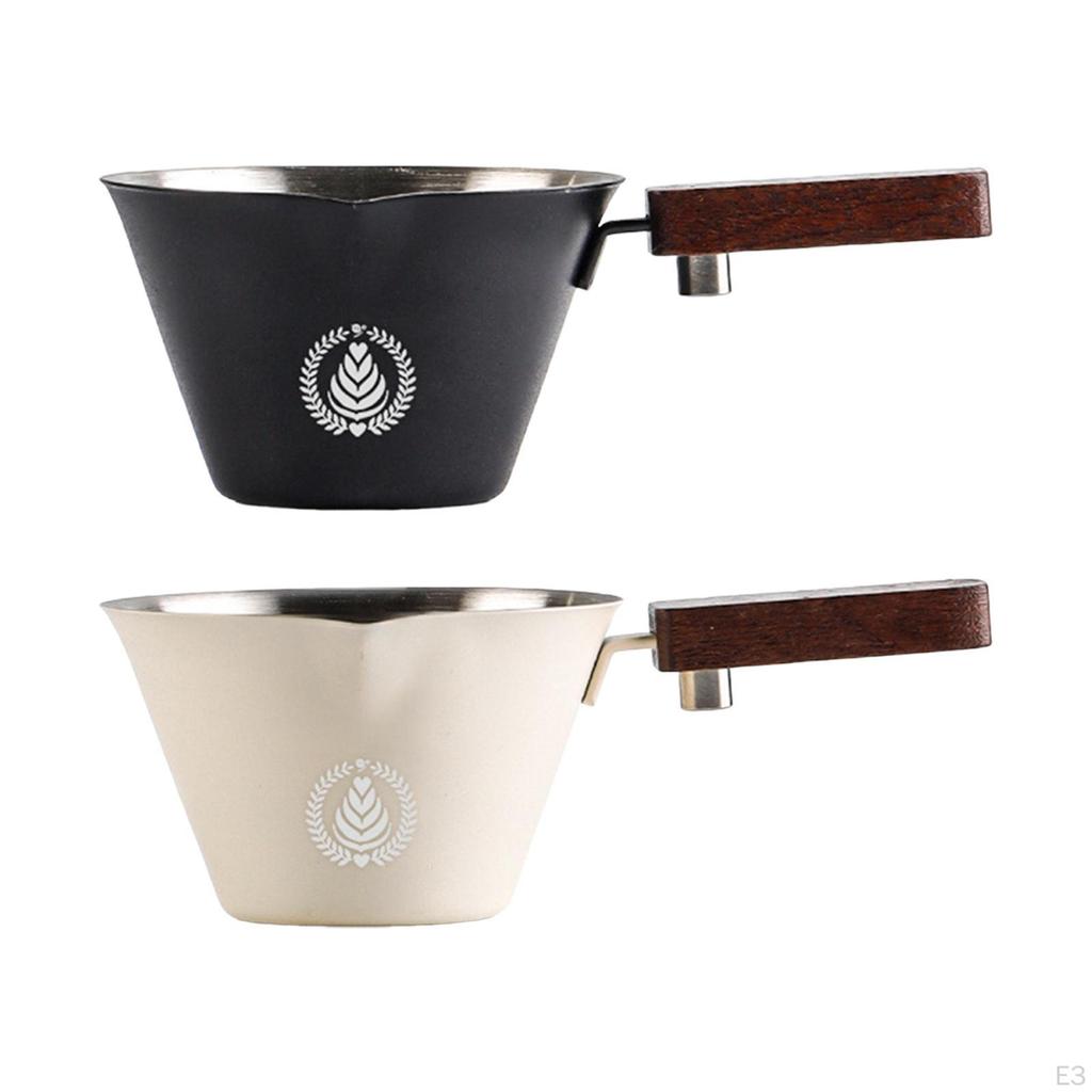 0.1 L Coffee Extraction Cup Made of Stainless Steel, Espresso Pouring Cup, Multifunctional, , for