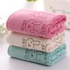 2 шт. милое впитывающее сушильное полотенце из микрофибры для ванны, пляжное полотенце для маленьких детей, мультяшное полотенце
