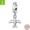 Opening And Closing Aircraft Pendant S925 Silver Beads, Cross-Border Diy Bracelet Bead Accessories
