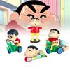 Adorable Crayon Shinchan Pvc Figurine Set Cute Cartoon Blind Box Collection
