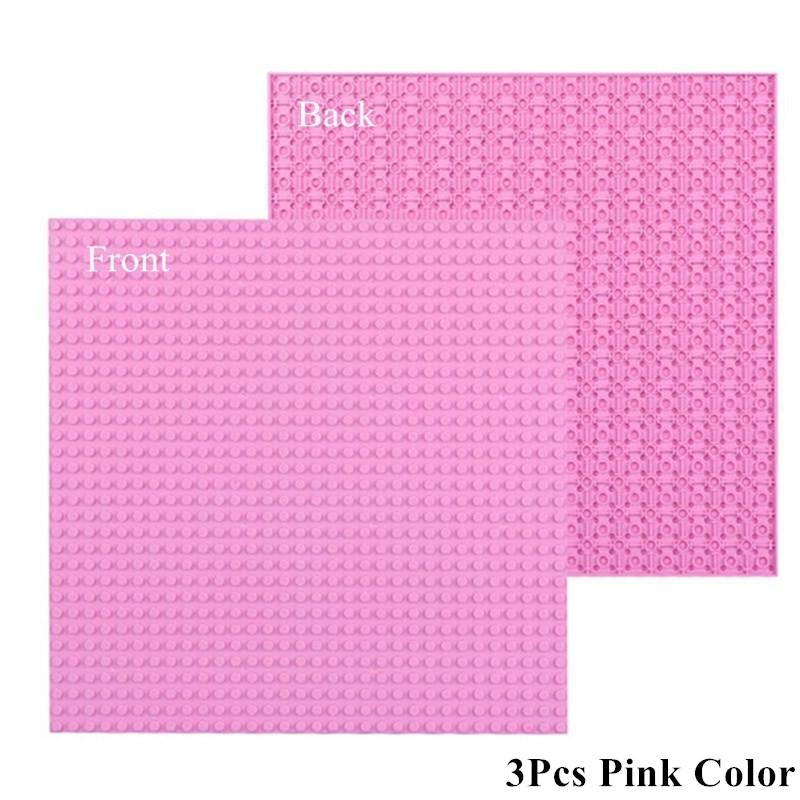 3Pcs 32*32 Dots Double Sided Baseplate Building Blocks Classical Base Plate Bricks Kids Toys Compatible with Brand Blocks