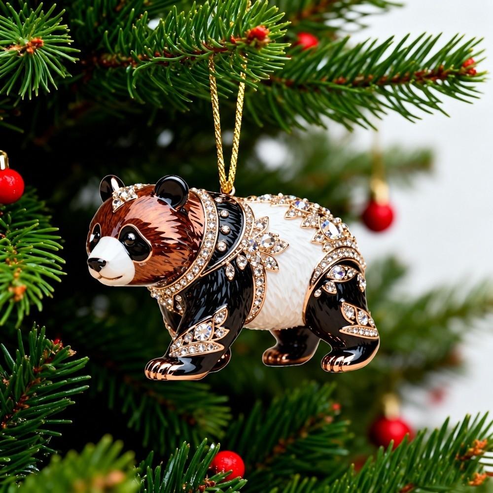Acrylic Christmas Hanging Pendant 2D Flat Christmas Tree Ornament Navidad Decor