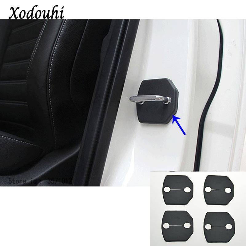 For Suzuki Vitara 2016 2017 2018 Body Interior Anti Rust Water Proof Door Lock Keys Key Protection Buckle Cover 4PCs