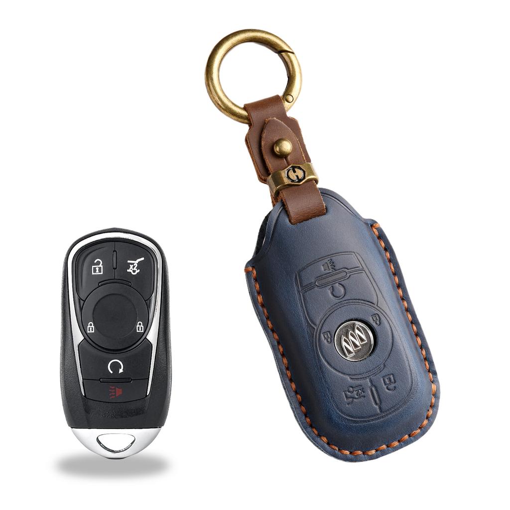 Новый ретро чехол для ключа подходит для чехла для ключа Buick Envision, кожаного чехла с пряжкой для автомобиля Valeant Regal.