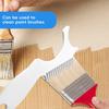 Paint Brush Roller Cleaning Tool Portable Lightweight Plastic 2-In-1 Multi-purpose Painting Brush Comb Roller Cleaner with Ergonomic Handle