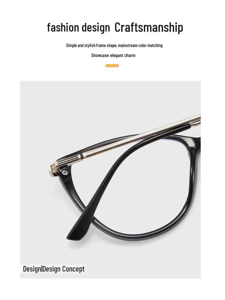 Tortoiseshell Cat-Eye Glasses for Nearsighted Women: Light, Large Frames, Decorative, Fits Square/Round Faces, Prescription-Ready