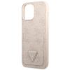 Etui do iPhone 13 Pro Guess 4G Triangle Logo Cardslot Różowe