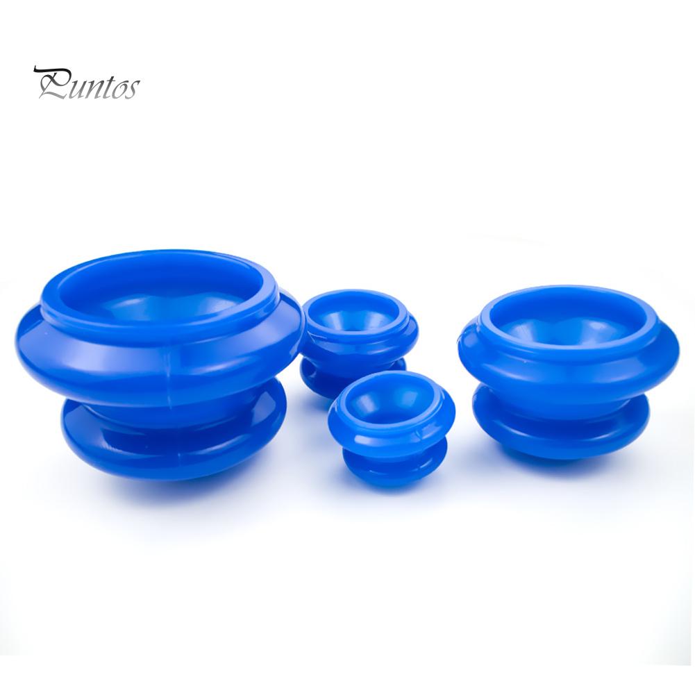 Puntos силиконовый 4шт. массажер для тела, влагопоглотитель, антицеллюлитный вакуумный баночный стаканчик