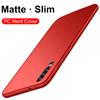 Ультратонкий жесткий чехол с полным покрытием для Huawei P30 P20 Pro P10 P9 Plus Lite, матовый однотонный тонкий чехол для Huawei P20 P30 Lite
