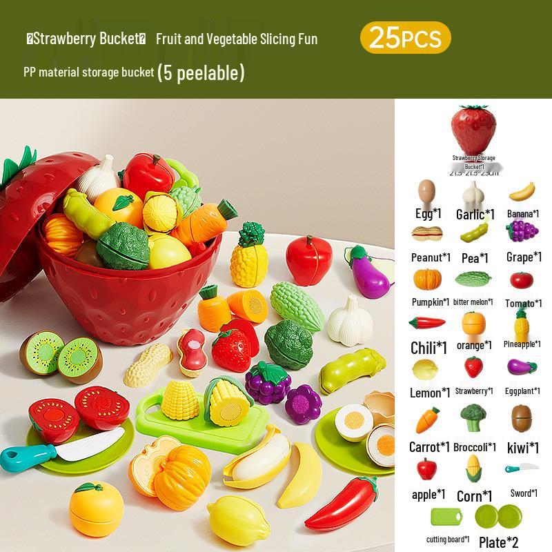 Игрушечный набор для резки фруктов и овощей Beiensh для детей: Игровой набор для жевания для мальчиков и младенцев - Идея подарка