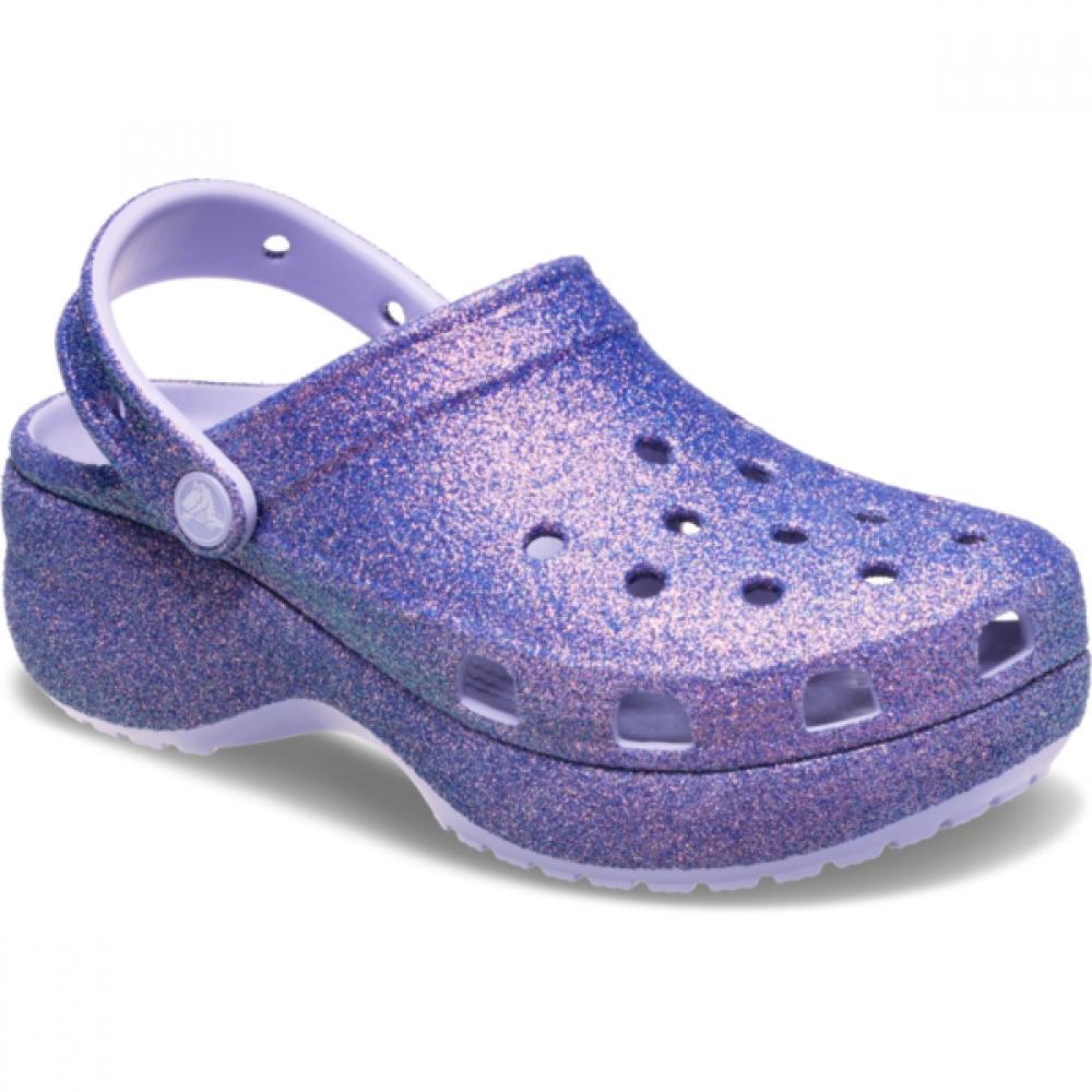 Crocs Платформа Ирид Блестящий Клог Пурпурная Луна 211024 5br