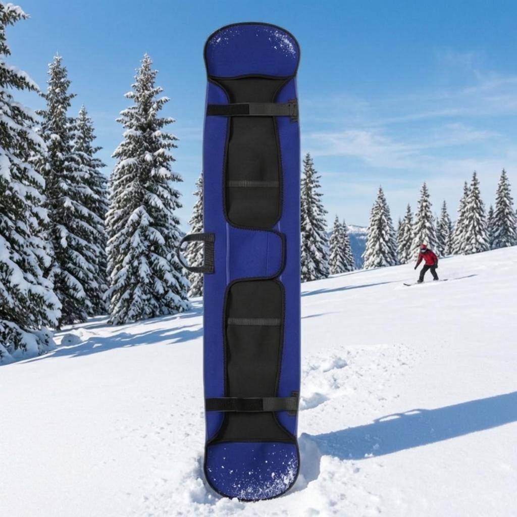 Snowboard Guarding Sleeve with Carrying Handles Scratch-Resistant Neoprene