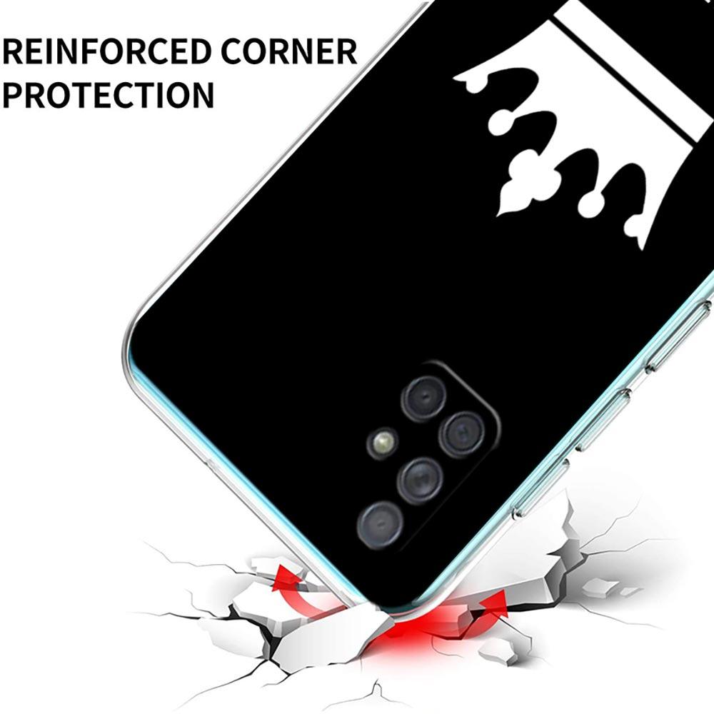 Чехол для телефона в стиле пары с короной, королем и королевой для Samsung A13 A33 A73 A53 A23 A51 A71 A21S A12 A31 A41 A05s A03S A15 A25 A32 5G