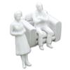 Hnadmade Multi-Style Pose Architectural Models Scale Model White Miniature Figures People Figures
