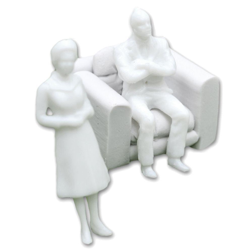 Hnadmade Multi-Style Pose Architectural Models Scale Model White Miniature Figures People Figures
