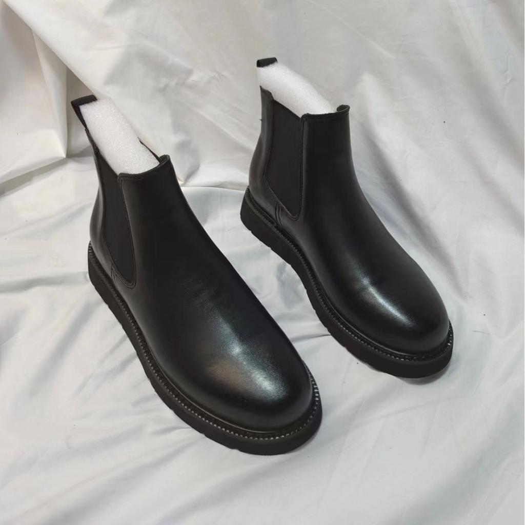 Винтажные мужские зимние ботинки челси, высокие кожаные ботинки, осенние мужские высокие ботинки для ходьбы на платформе