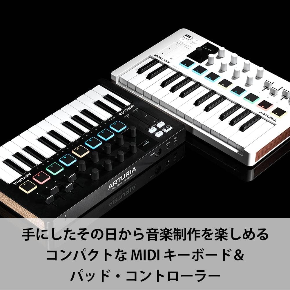 Контроллер MIDI-клавиатуры ARTURIA MiniLab 3 DB Deep Black