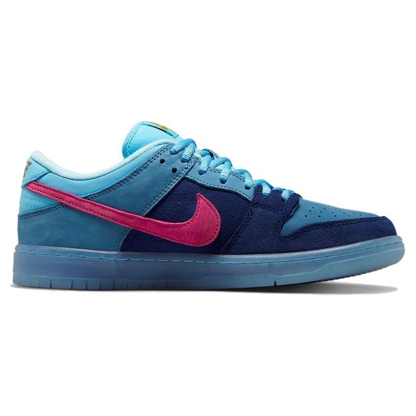 Run The Jewels x Nike Dunk Low SB 4/20 Унисекс Кроссовки Синий Глубокий Королевский Синий Активный Розовый DO9404-400