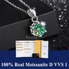 Серебро 925 пробы Высококачественное ювелирное изделие 100% Муассанит Подвеска-ожерелье Цвет D с сертификатом GRA для женщин Свадьба, Вечеринка