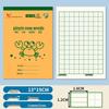 Thickened 32K Exercise Book: First Grade Math & Pinyin with Field Grid for Elementary & Kindergarten
