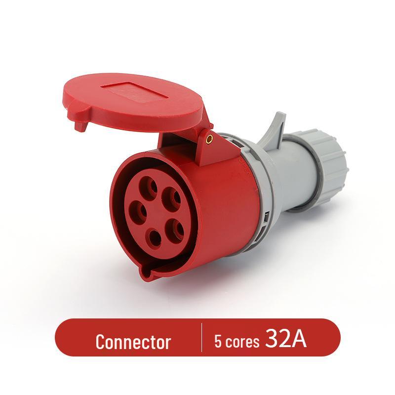 IP44 Waterproof Industrial Plug Socket Connector with Solid Copper Core, 16/32A Aviation Plug.