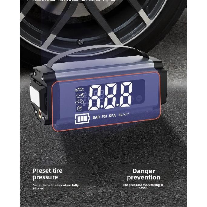 1200A Jump Starter with Air Compressor 150PSI for 4.0L Gas and 3.5L Diesel Vehicles Portable 12V Car Battery Jumper Starter wit