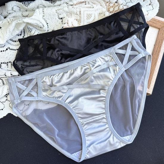 Женское сексуальное прозрачное сетчатое нижнее белье, бесшовные трусики-слипы с низкой посадкой, просвечивающие, мягкие, эластичные, дышащие