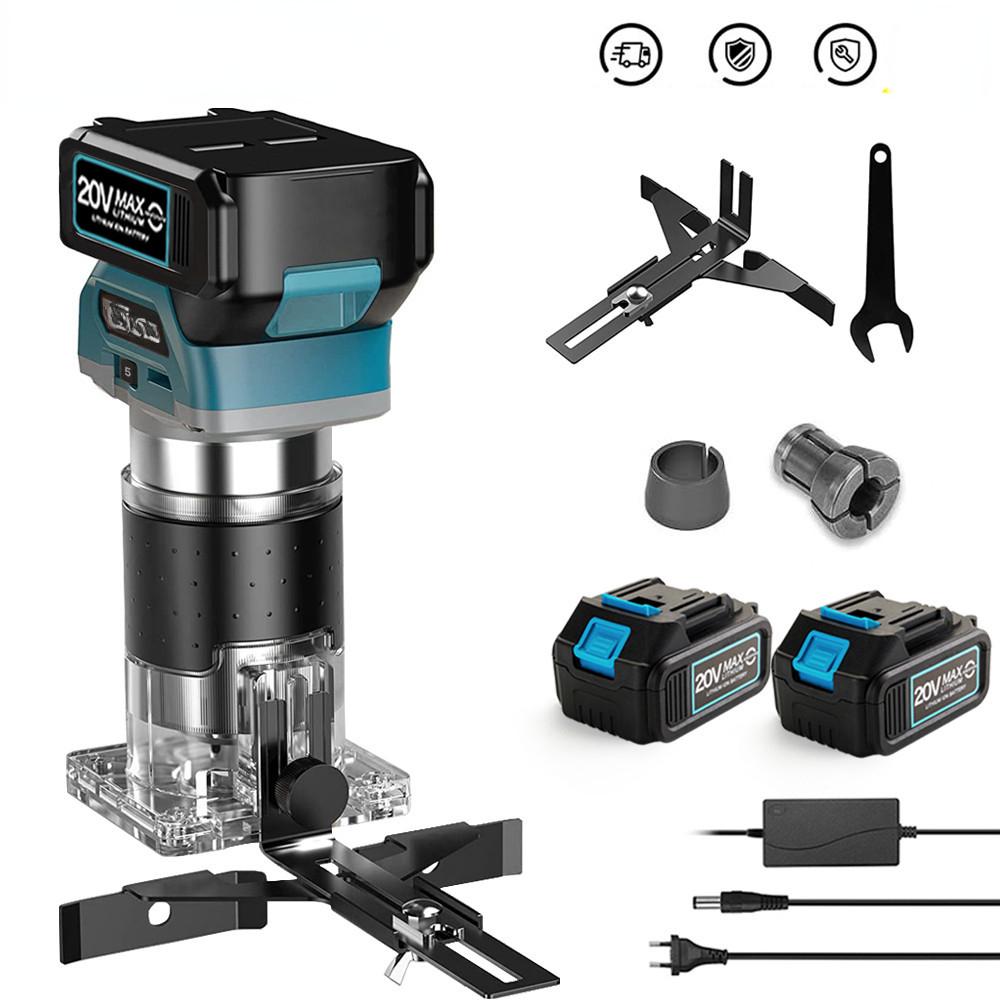 3300rpm Brushless Electric Handheld Trimmer Cordless Portable Wood Router Woodworking Engraving Slotting Machine