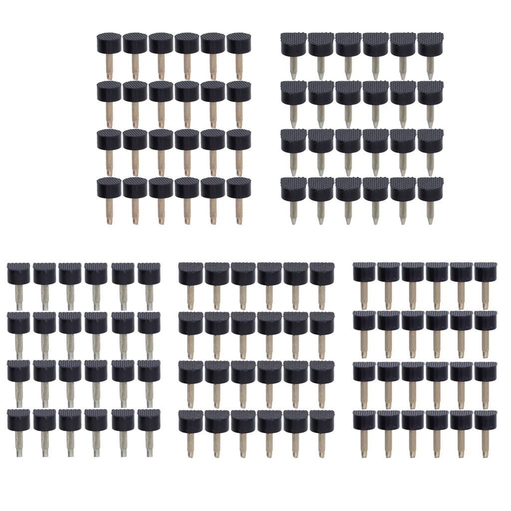 120Pcs High Heel Tip Caps TPU Polyurethane Iron Shoes Repairing Replacement Kits