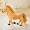 Cartoon Simulation Pony Black Horse Doll Plush Toy White Horse Doll Children'S Rag Doll Boy Birthday Gift