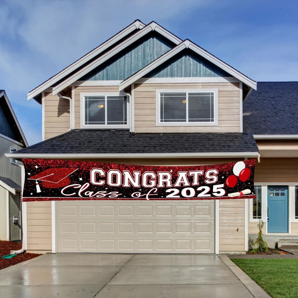 Украшение выпускного вечера Уличное украшение Атмосфера Баннер Подвесная ткань