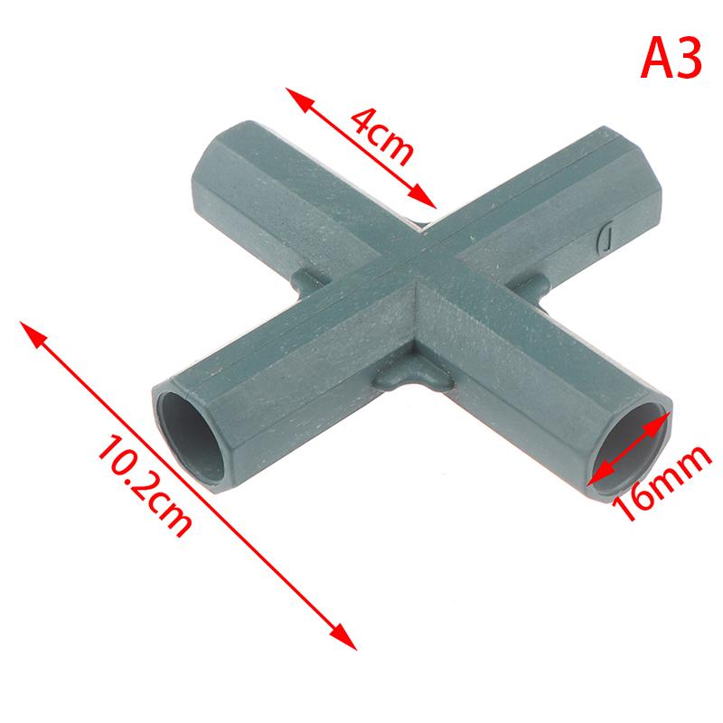 16Mm Pvc Fitting Stable Support Heavy Duty Greenhouse Frame Building Connector