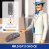 MR.SIGA Lint-Free Duster with Bamboo Handle and Interchangeable Heads, Washable Microfiber Duster for Household Cleaning