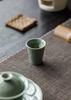 Guanlan Yue Celadon Shadow Carved Zodiac Tea Cup - High-Grade Ceramic Masterpiece for Aroma and Tea Tasting