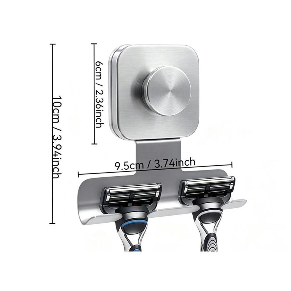Removable Suction Cup Razor Holder Wall Mounted Shaver Storage Rack Washroom Wall